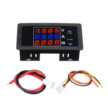 

DC0-100V 10A DC Voltmeter and Ammeter Digital Dual Display 4-digit High Precision Power Meter 79.3mmx42.25x 24.38mm