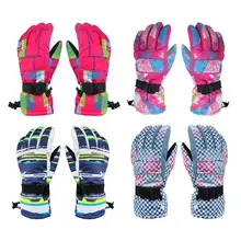Профессиональные зимние лыжные перчатки водонепроницаемые ветрозащитные теплые перчатки женские