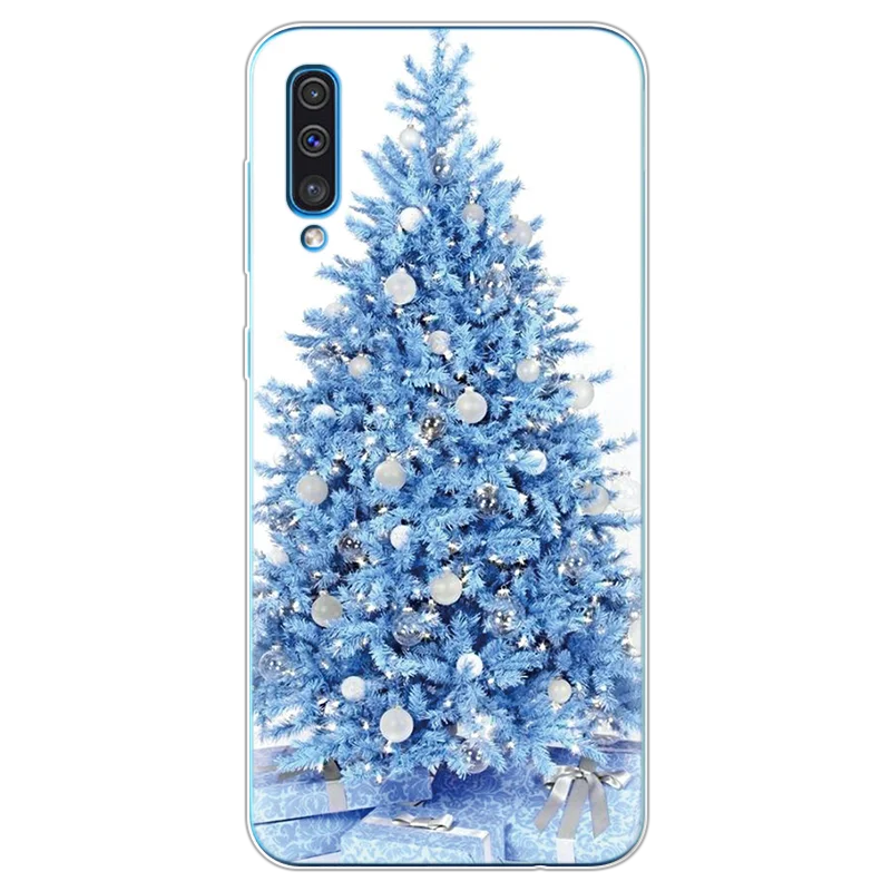 Merry Christmas Cartoon Santa Claus Deer Case For Samsung Galaxy A50 Soft Silicon Coque For Samsung A40 A60 A70 A7 A9 Cover - Цвет: sdlanshu