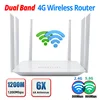 LT260 2.4G 5.8G Dual band 1200Mbps CAT6 32 Wifi Users 4G Router Portable Wifi Hotspot Unlocked 4G WIFI Router Whit Sim Card Slot