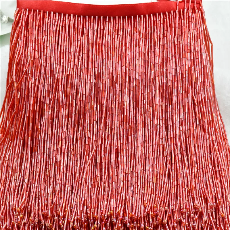 15cm Beaded Tassel Fringe Handmde Trimming For Costumes Dress Crafts