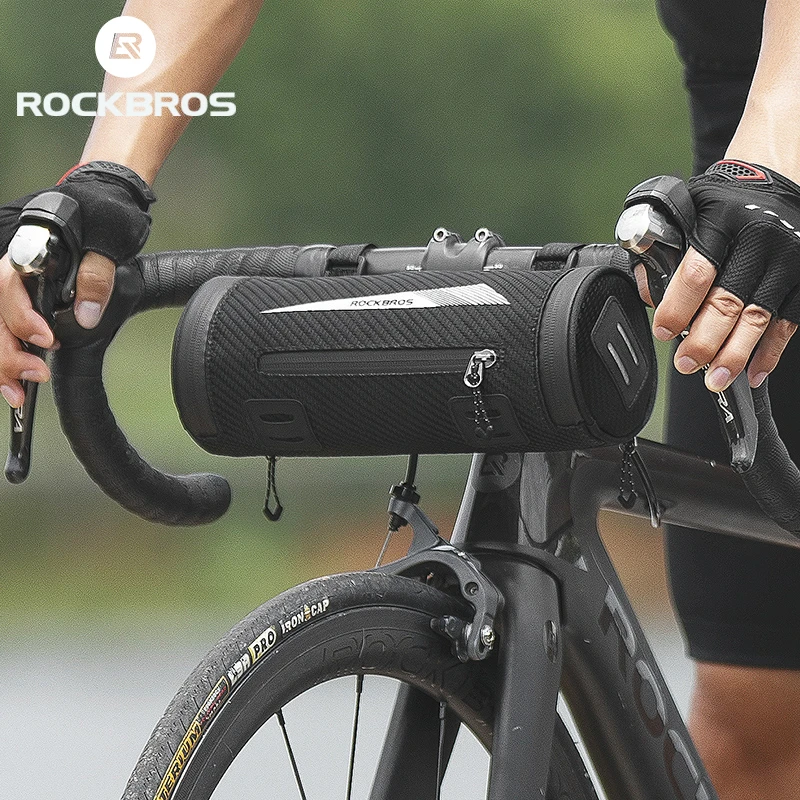 ROCKBROS Bolso manillar delantero de bicicleta, bolsa SILLÍN de hombro, resistente a la para tubo de montaña o carretera, gran de almacenamiento, accesorios para bicicleta, 5 en 1|Maletas