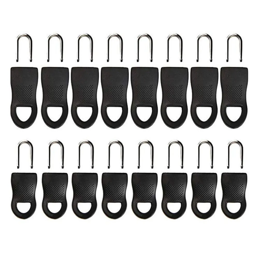 16pcs Removable Zipper Pulls Tab Replacement Luggage Zipper Pull Extension Backpack Zippers Tags Mend Fixer Repair For Suitcase