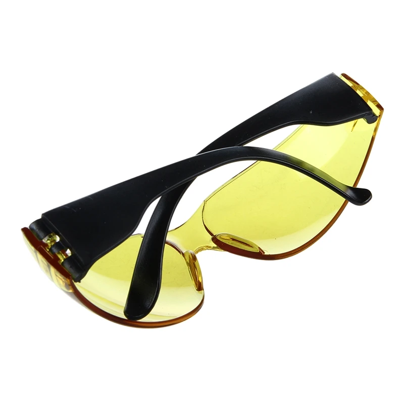 Promotion -- Yellow Clear Lens Indoor Outdoor Sports Safety Glasses Protective Eyewear protective goggles protective glasses