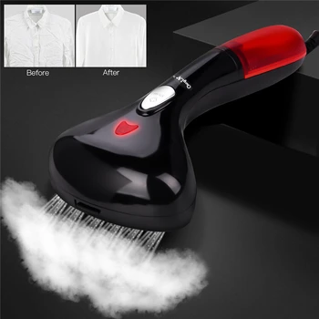 

Handheld Clothes Steamer Fast Heat Garment Steam Iron Shirt Creases Remover Fabric Wrinkle Removal + Functional Brushes 1500W