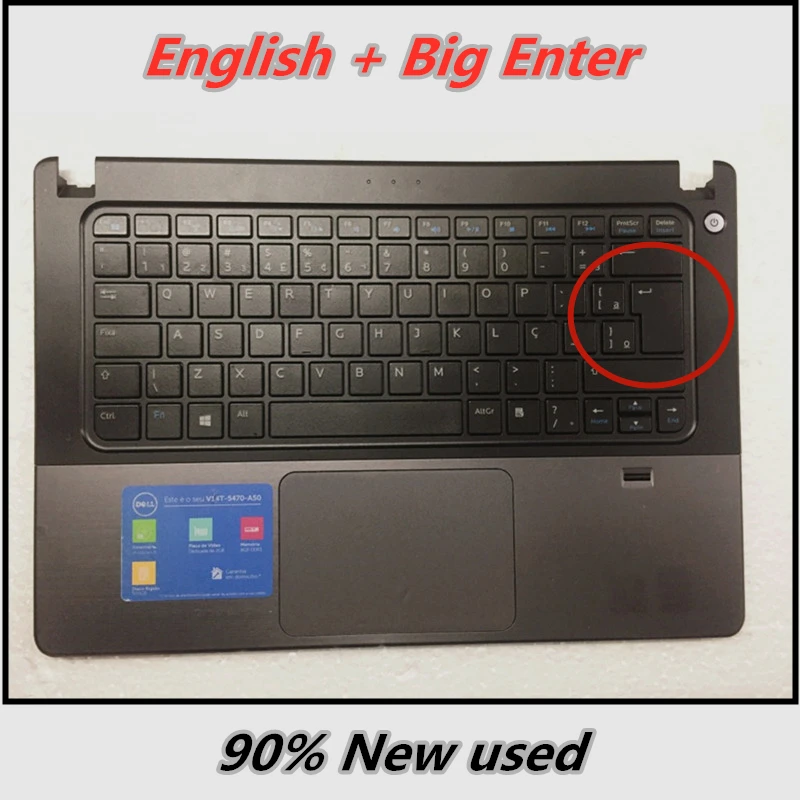 

used Conditon For Dell 5439 vostro V5460 V5470 V5480 5460 Palmrest Upper Cover top Case C shell
