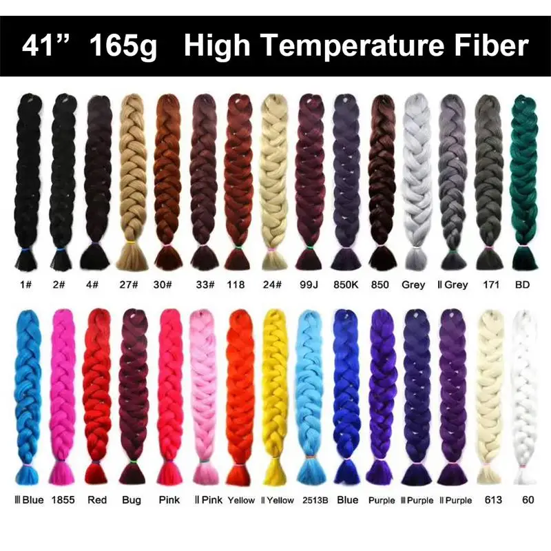 Aigeme Synthetic JumboBraids For Black Women Yaki Texture 41 Inches 165g/pcs High Temperature Heat Resistant Fiber Tangle