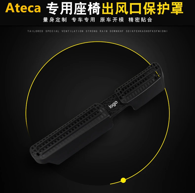 2 шт. Крышка для воздуховода решетка для сиденья Ateca Автомобильный задний кондиционер вентиляционное отверстие литье интерьер дикая Пылезащитная сетка
