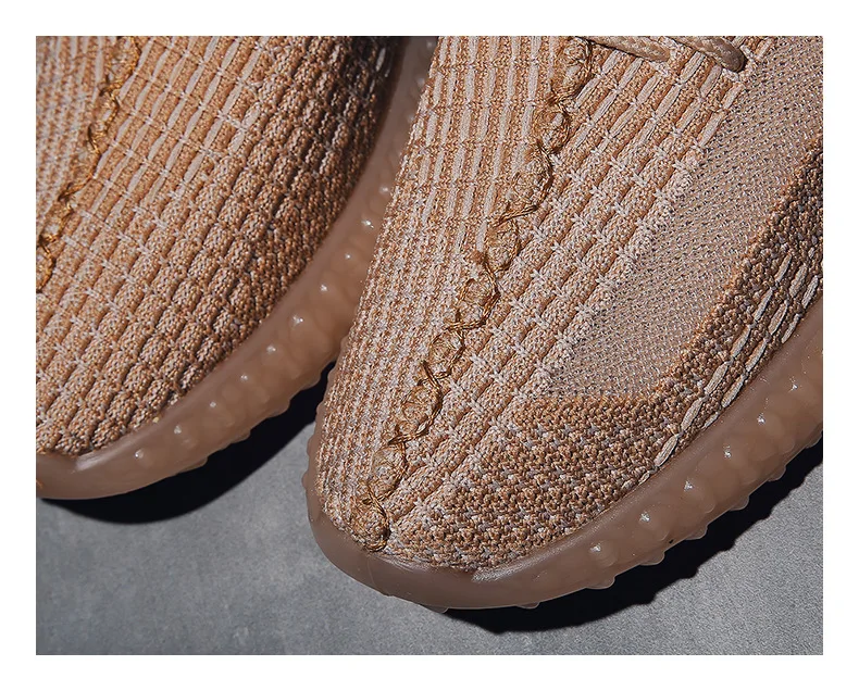 Hot Selling Archeology Yellow Coconut Shoes Men's Breathable Fly Woven Sports Footwear Running Shoes Summer MEN'S SHOES 350v2 Ba