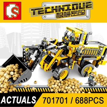 

Sembo Technology Series Concept Wheel Loader bulldozer Compatible LeSet Technic Building Blocks Bricks Educational Toys Gifts