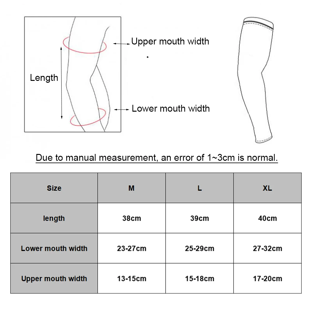 Sport Arm Warmers Non-Slip Cycling Arm Sleeve Elastic Compression Anti-Sunburn Long Sleeve Tennis Running Basketball Accessories