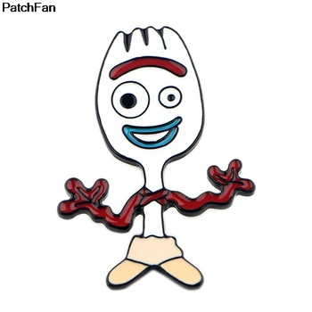 

20pcs/lot Patchfan funny fokry Zinc tie cartoon Pins backpack clothes brooches for men women hat decoration badges medals A2415