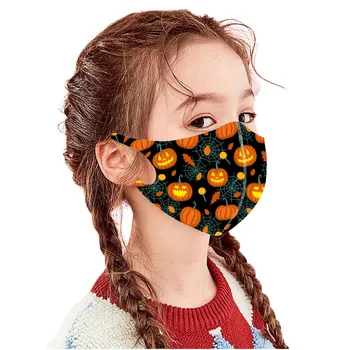 

2020 Fashion Dust cover Children Halloween Mouth Mask for Protection Face Mask Washable Earloop Comfortable and soft Mask 5PCS