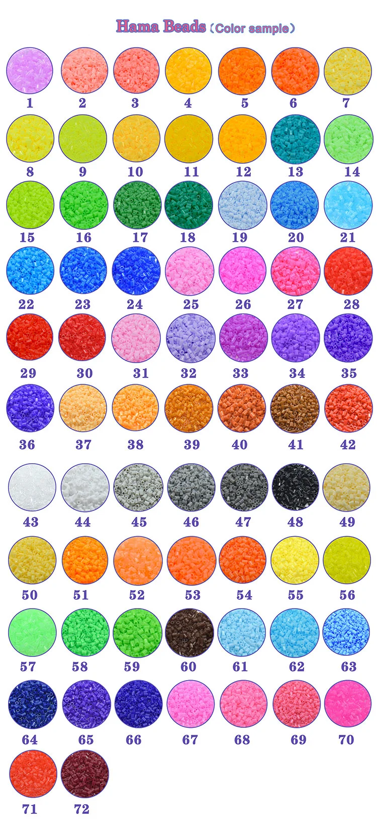 20000pcs/ Pack 2.6mm Hama Beads Puzzle Toys Kids Education Diy 24 color choose fuse Beads Toys 3D Puzzle Fuse hama beads