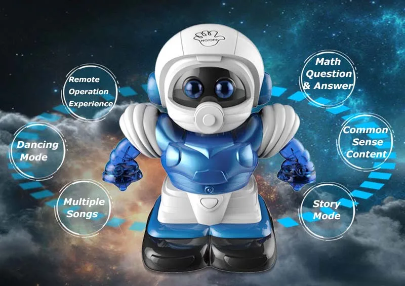 Искусственный Интеллектуальный радиоуправляемый робот-игрушка с дистанционным управлением, умный мини-робот, танцующий пение, распознавание жестов, робот-игрушка для детей