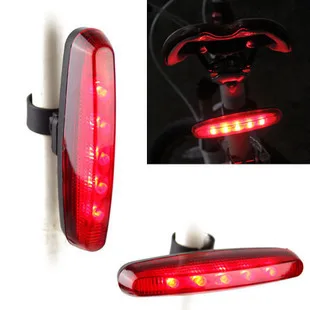 Стиль 5led велосипедный задний фонарь для велосипеда светильник красный светильник хвост светильник для задней части автомобиля светильник сигнальная лампа велосипеда езда