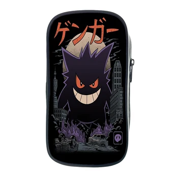 

New Eevee Gengar Pencil Case Cute Stationery Bag Cute High Quality Kids Pencil Bag Beautiful Students Pen Box
