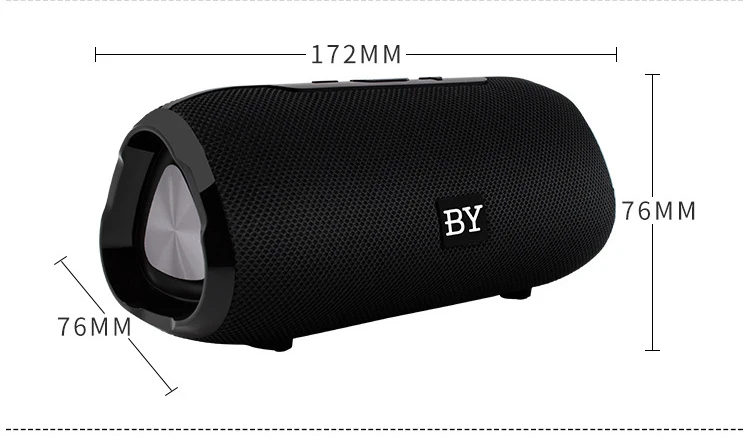 BY6660 Мини Bluetooth динамик Портативный водонепроницаемый беспроводной громкий динамик 10 Вт для телефона компьютер наружное радио fm бас стерео музыка