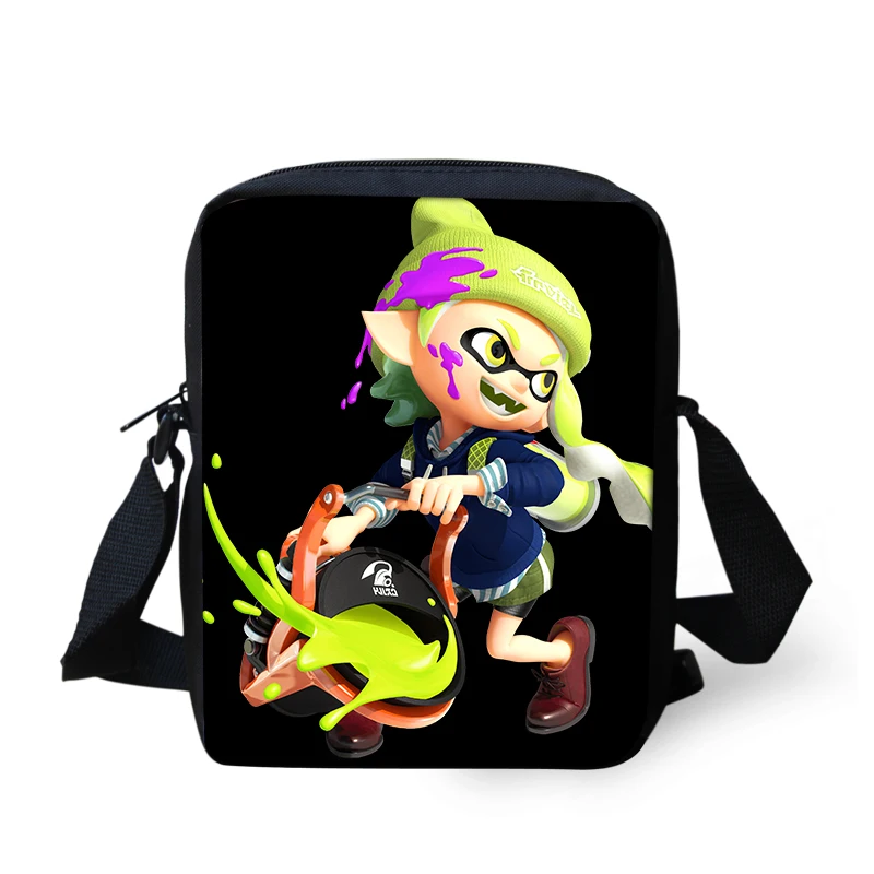 CDGX1158E Игра Splatoon 2 студента Школьный рюкзак, набор/комплект из 3 предметов для мальчиков и девочек с яркими рисунками из мультфильма про динозавров ортопедический рюкзак для малышей Детский блокнот портфель рюкзак - Цвет: CDGX1158E