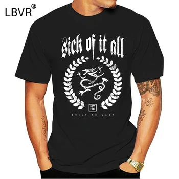 

Sick of It All Built To Last T-Shirt Men and Women NYHC Hardcore Punk Tee big Size S-XXXL