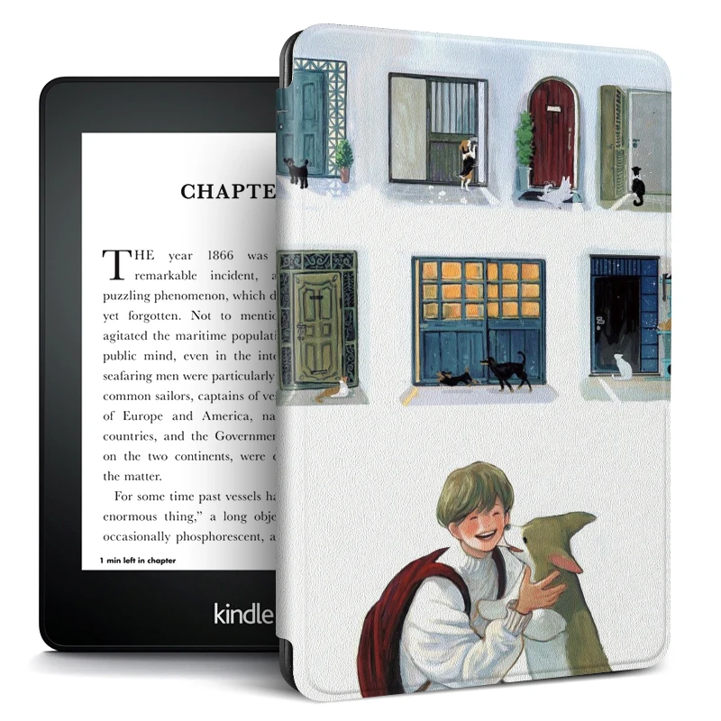 Умный чехол для Kindle Paperwhite 4, ультра тонкий чехол для чтения для Amazon Kindle Paperwhite 4 10th Generation Capa Coque - Цвет: 1
