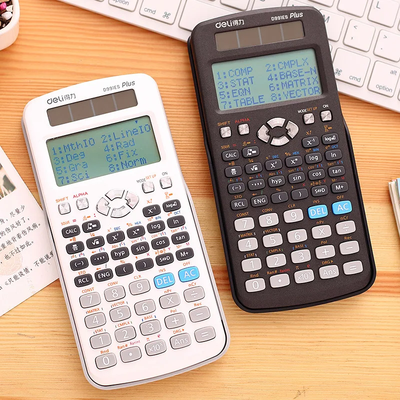 

Deli D991ES Scientific Calculator Exam for College Student Multi-functional Function Calculator Engineering Calculator