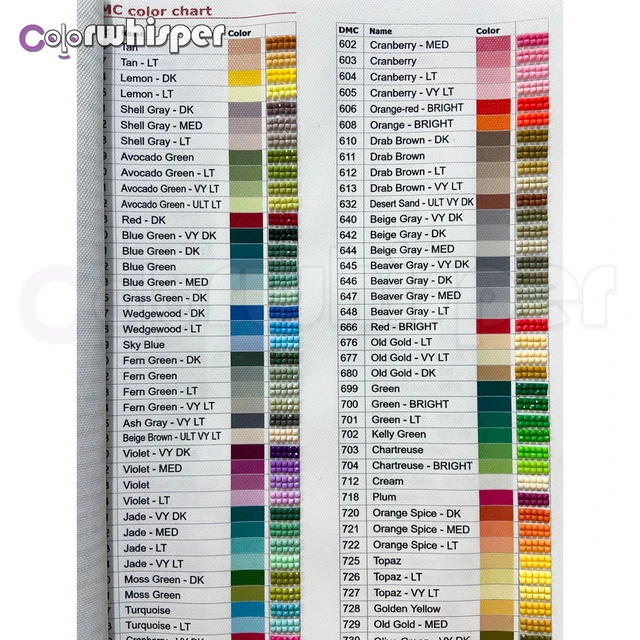 Diamond Painting Full Square/round Drill Dmc 447 Colors Beads Stone Color  Card 5d Daimond Painting Embroidery Cross Stitch Z1028 - Diamond Painting  Cross Stitch - AliExpress