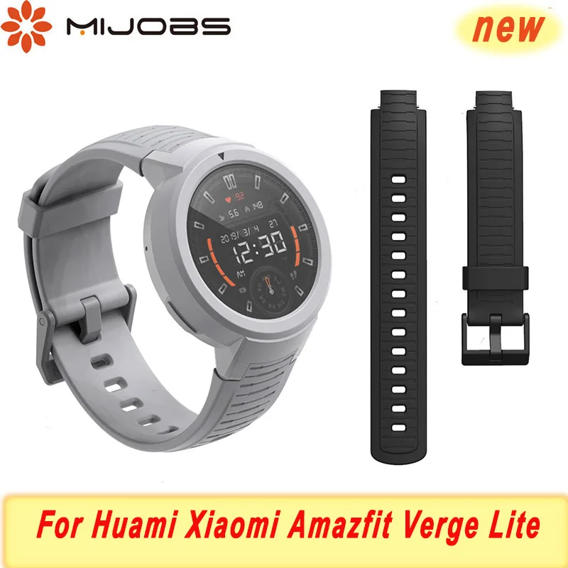 Силиконовый ремешок для Huami Amazfit Verge Lite ремешок умный ремешок для часов мягкий браслет для Xiaomi Amazfit Bip ремешок аксессуары