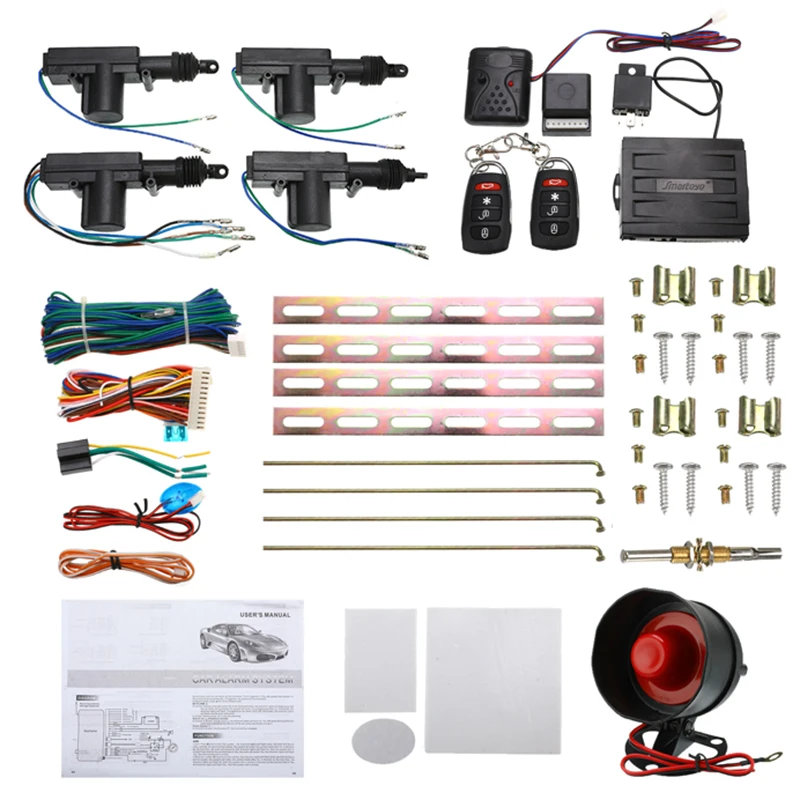 Универсальный автомобильный 4 дверный центральный замок с дистанционным