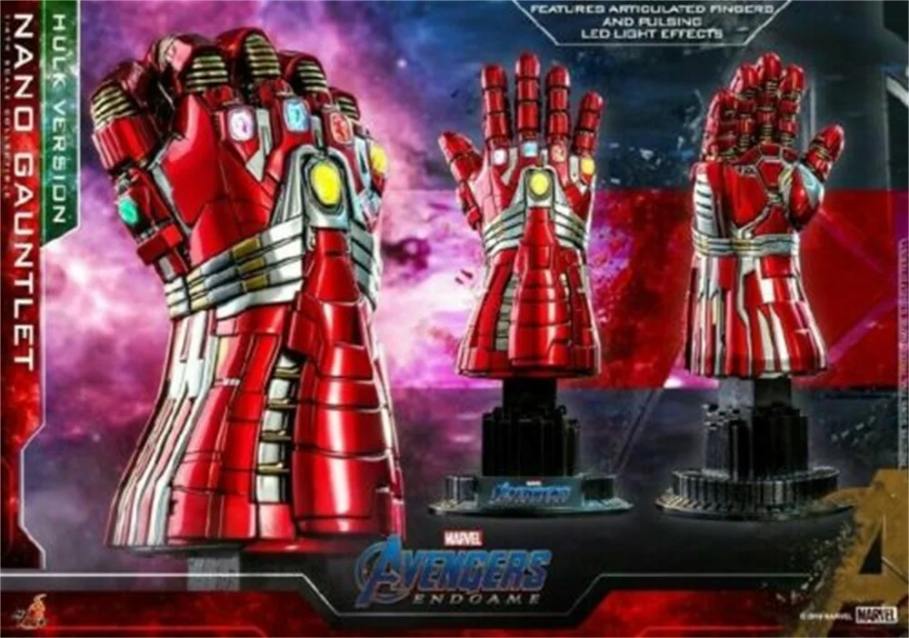 Горячие игрушки Халк Человек ACS009 Nano Infinity Gauntlet 1/4 модель Мстители эндшпиль