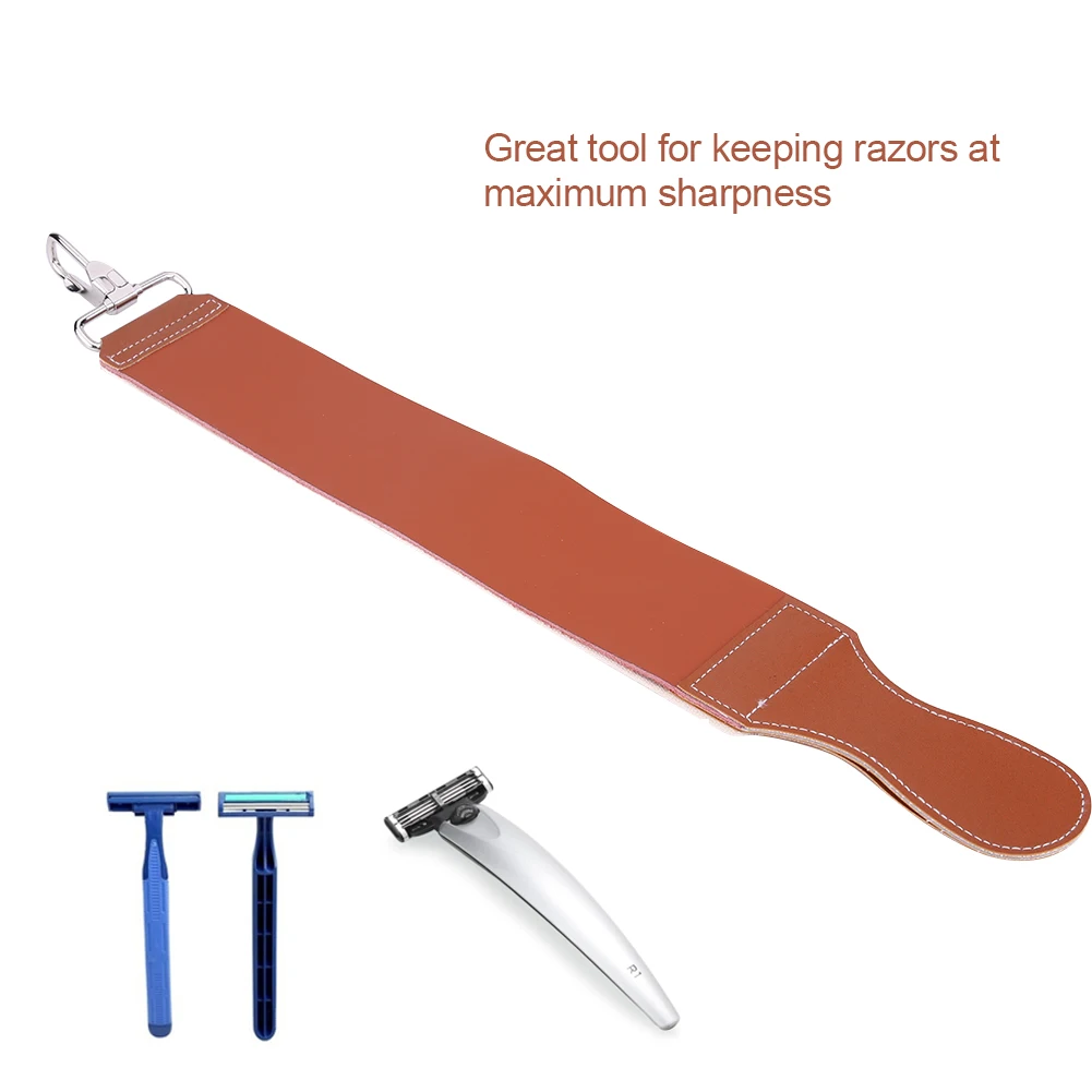 51*6CM Barber Double Layer Canvas Leather Shaving Strop Straight Razor