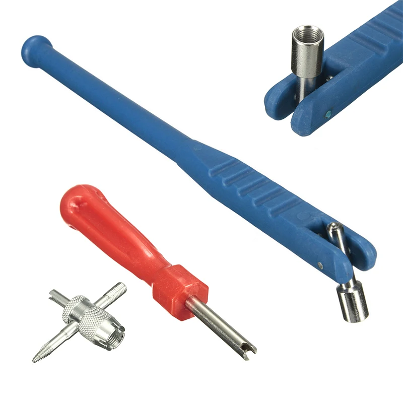 Авто Автомобиль Мотоцикл и велосипед шины клапан стволовых Съемник Core Remover Repair Tool Kit