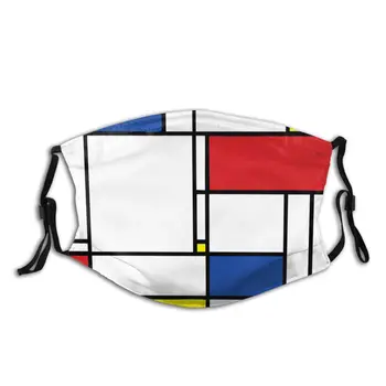 

Minimalist De Stijl Reusable Mouth Face Mask with Filter Anti Haze Dust Mask Protection Mask Respirator Mouth Muffle