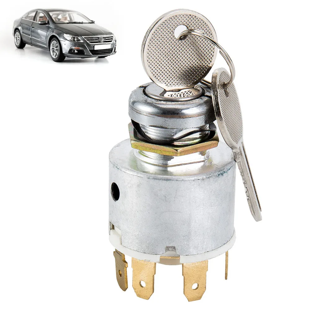 

12V Universal Ignition Switch & 2 Keys - Boat Car Lawnmower Classic/Kit Car
