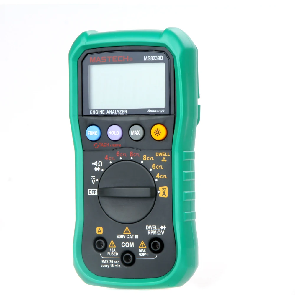 MASTECH MS8239D Цифровой Автомобильный мультиметр для анализа двигателя автомобиля анализатор DMMS угол/скорость 4CYL~ 8CYL тестер непрерывности