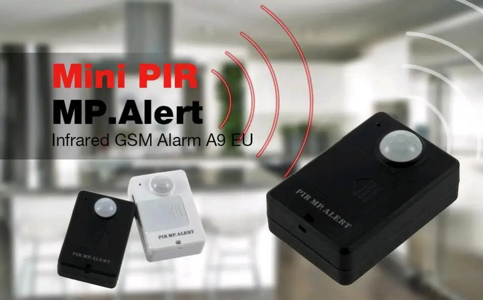 Мини PIR датчик сигнализации A9 Инфракрасный GSM Беспроводная сигнализация Высокая чувствительность монитор обнаружения движения Противоугонная ЕС вилка