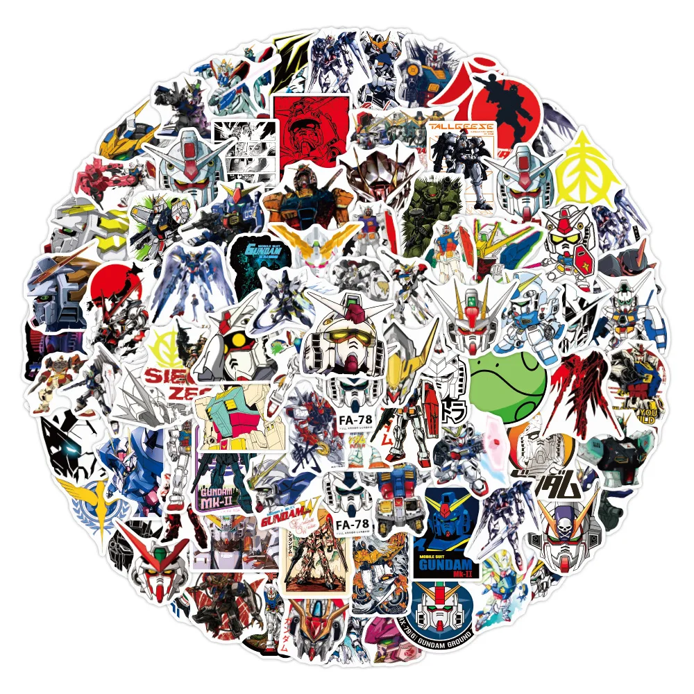 Anime Stickers 10/30/50/100PCS Gundam Cartoon
