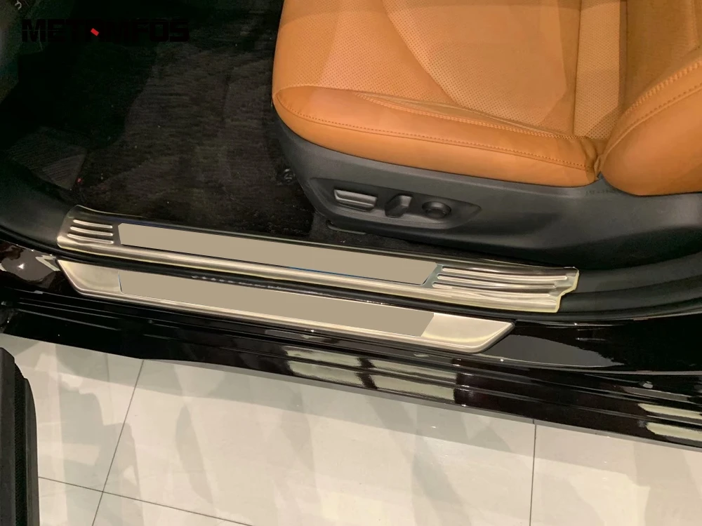 Для Toyota Avalon интерьер+ внешний порог полосы Накладка наклейка из нержавеющей стали аксессуары для автомобиля Стайлинг