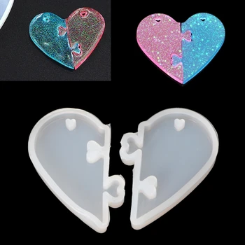 

Love locks for lovers Pendant Silicone Mold DIY Epoxy Resin Mould Jewelry Tools Dried Flower Resin Decorative DIY Hand Crafts