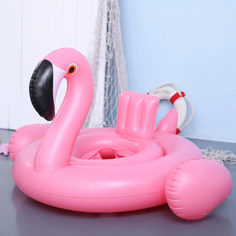 

2020 Newest Hot Sale Children Swimming Ring Flamingo White Swan Swimming Buoy Inflatable Cushion Summer Water Fun Toy