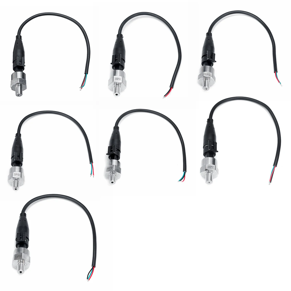 5 в 1/8NPT мазута воздуха Давление датчик передатчика Сенсор 5/15/30/60 ...