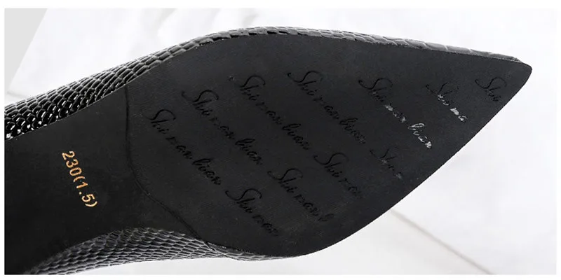 Snake Patent Leather Stilettos Pumps Women Shoes  Tip Head V Mouth High Heels Women Shoes 2020 Spring Small Thin Heel Lady Pumps (4)