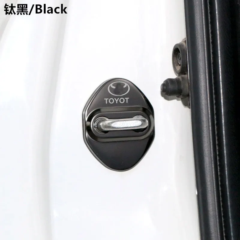Автомобильные дверные крышки для Toyota 12-18 Camry 14-17 Corolla 13-18 RAV4 15-17 Highlander Защитная крышка для Toyota - Цвет: Black with logo