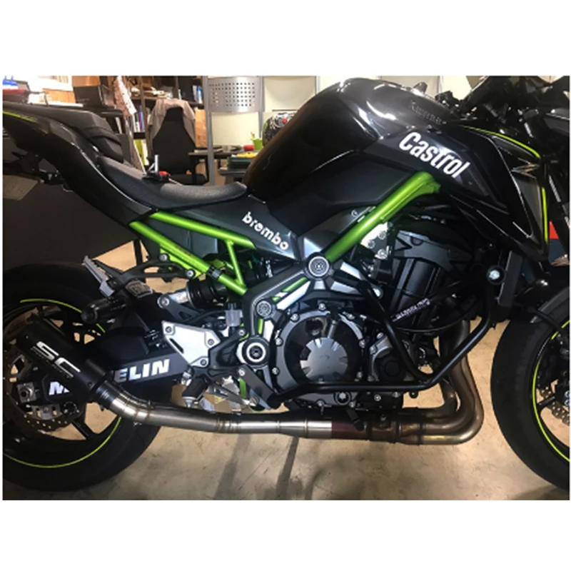 Z900 Slip-on Мотоцикл выхлопная труба средняя труба удалить катализатор с Escape MOTO для Kawasaki Z900 Ninja 900