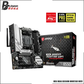 MSI MAG B550M mortero WIFI micro-atx AMD B550 B550M DDR4 4400(OC) MHz M.2 SATA3 USB3.2 128G mejor soporte R9 CPU Socket AM4
