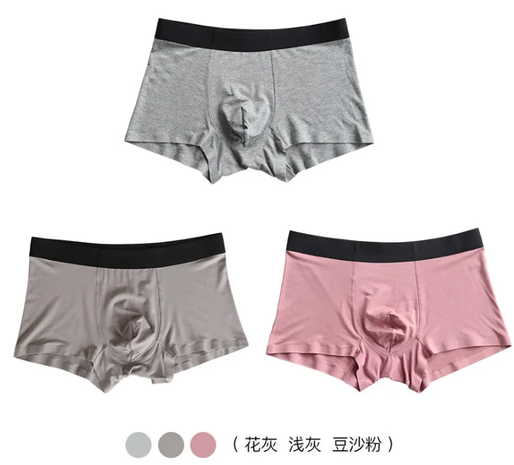 mixed color 1 Размеры L-5XL 3 шт./пакет Лидер продаж Твердые Цвет классический модальное бесшовное сексуальное мужское нижнее белье, боксеры, шорты, трусы - Цвет: mixed color 1