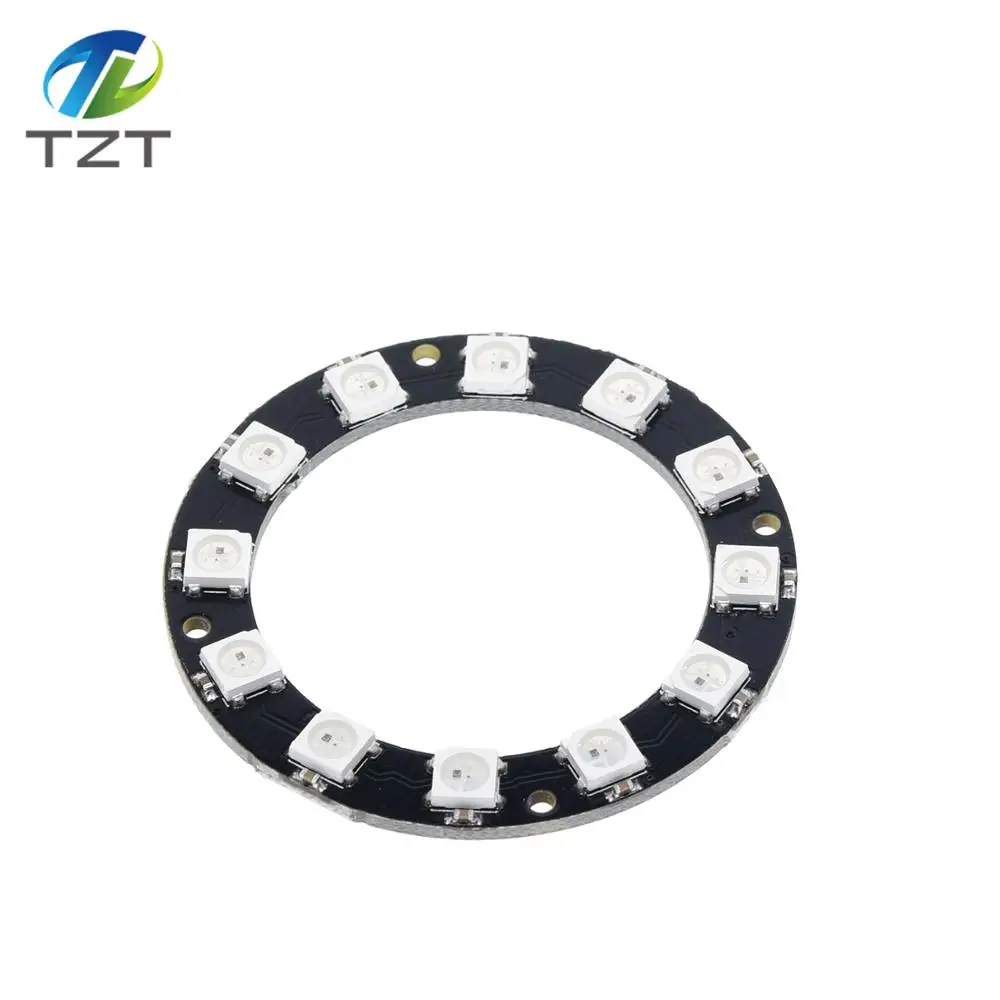 Цветная (RGB светодиодный кольцо 1Bit 8Bit 12Bit 16Bit 24Bit WS2812 5050 RGB + встроенный драйвер