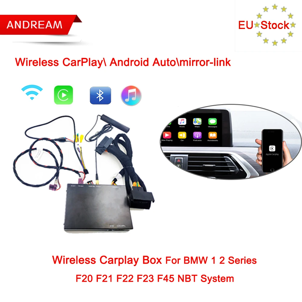 Wireless CarPlay Interface BOX for BMW 1 2 Series F20 F21 F22 F23 F45 MPV NBT system Support Android Auto Mirrorlink | Автомобили и