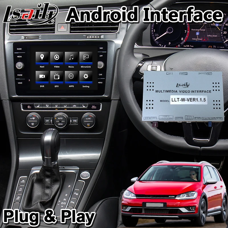 Автомобильный GPS-навигатор с интерфейсом Android для Golf 7/телефон телефона система MIB