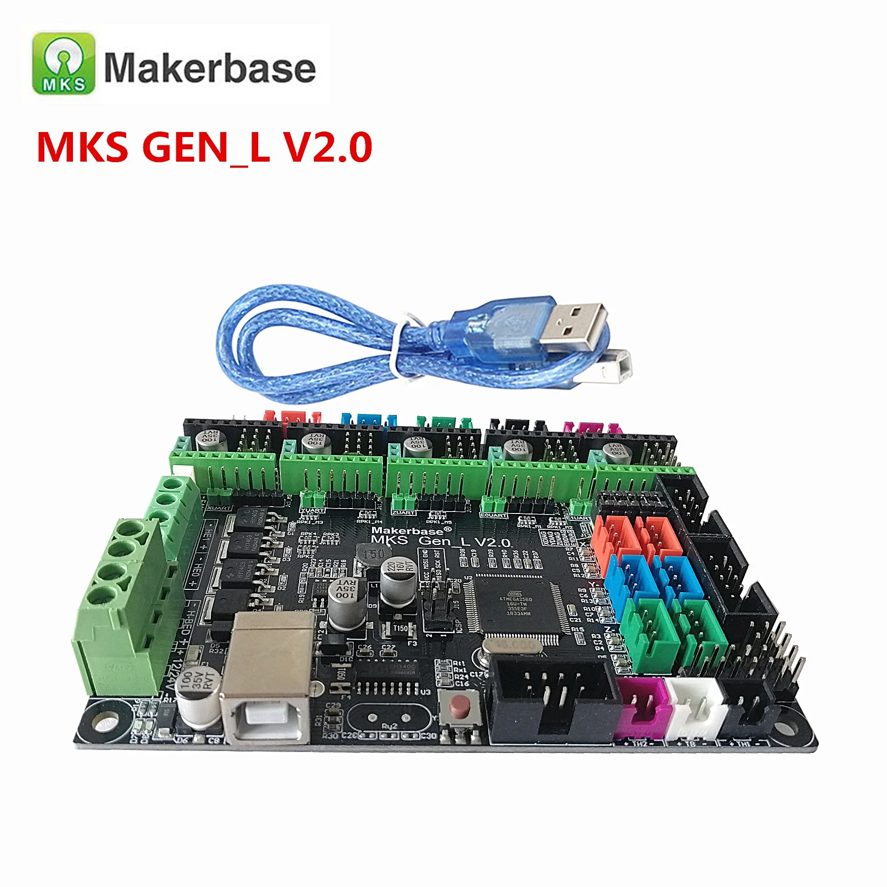 MKS GEN L 2 0 + MINI12864LCD V2.0 Мини ЖК дисплей Поддержка a4988 drv8825 tmc2208 2209 lv8729 дешевый комплект